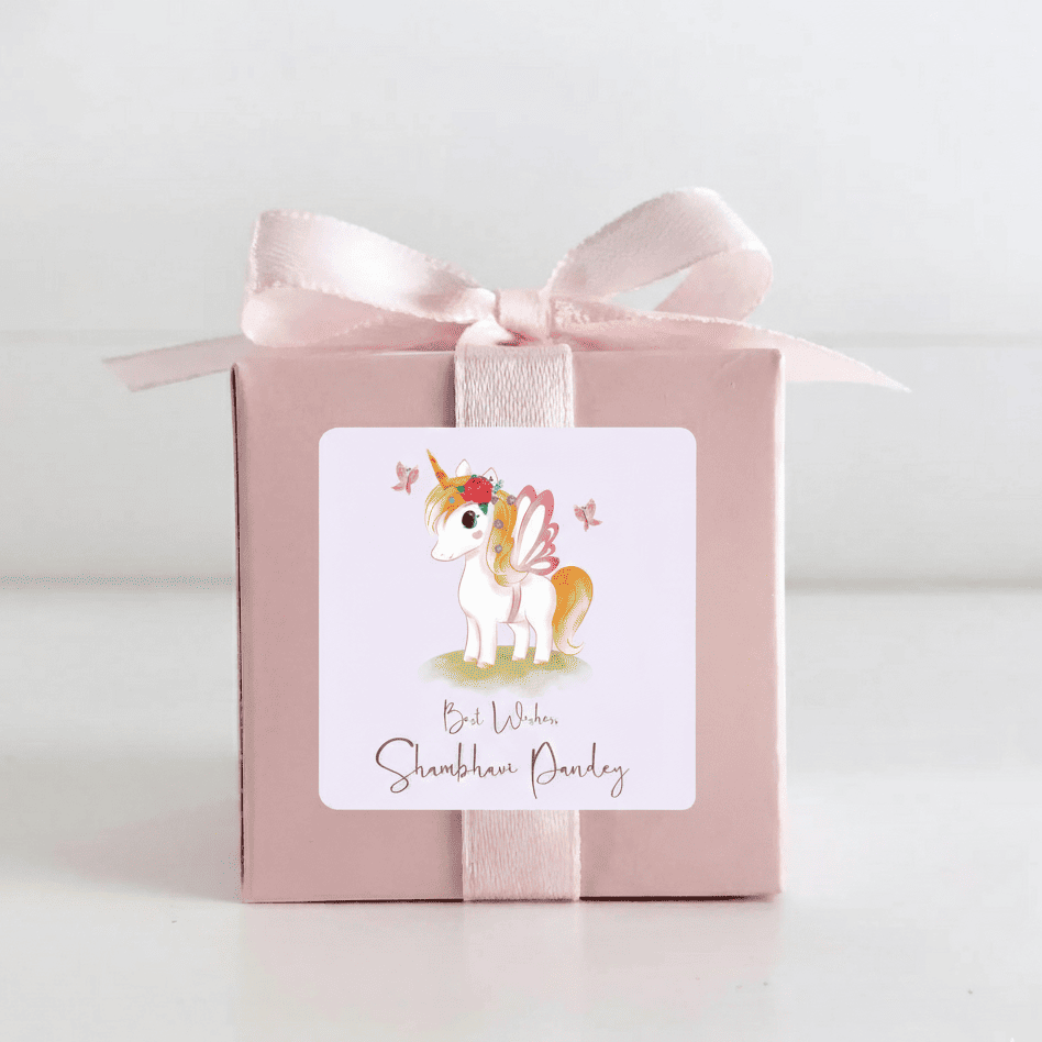 Gift Labels - Unicorn watercolor