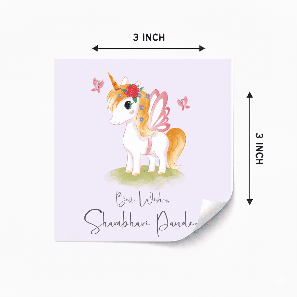 Gift Labels - Unicorn watercolor