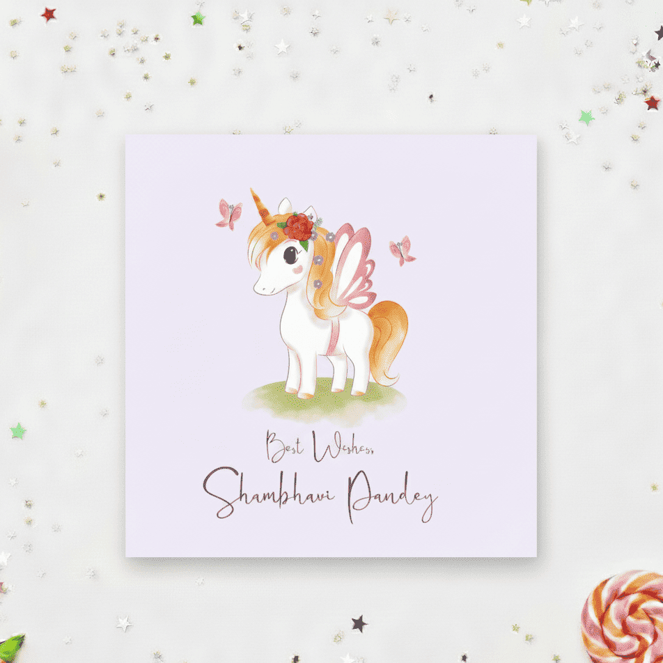 Gift Labels - Unicorn watercolor