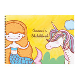 Personalized Sketchbook - Unicorn Mermaid