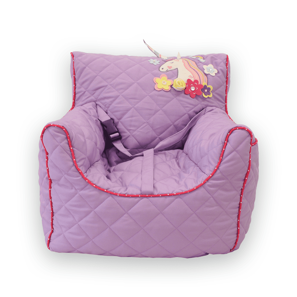 Unicorn Lavendar Quilted Bean Chair Cover (Large)