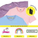 Custom Iron On Labels for Clothes - Unicorn rainbow