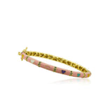 Multi Color Enamel Heart Bangle