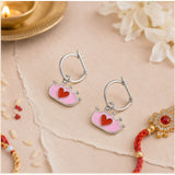 Pink Crown Earring