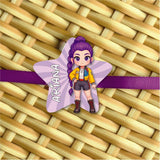 Double layered Rakhi - K Pop purple swirl