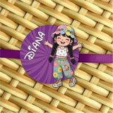Double layered Rakhi - Floral Girl