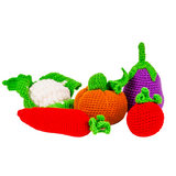 Crochet Vegetable Toys - Play Food for Kids (5 Pcs)