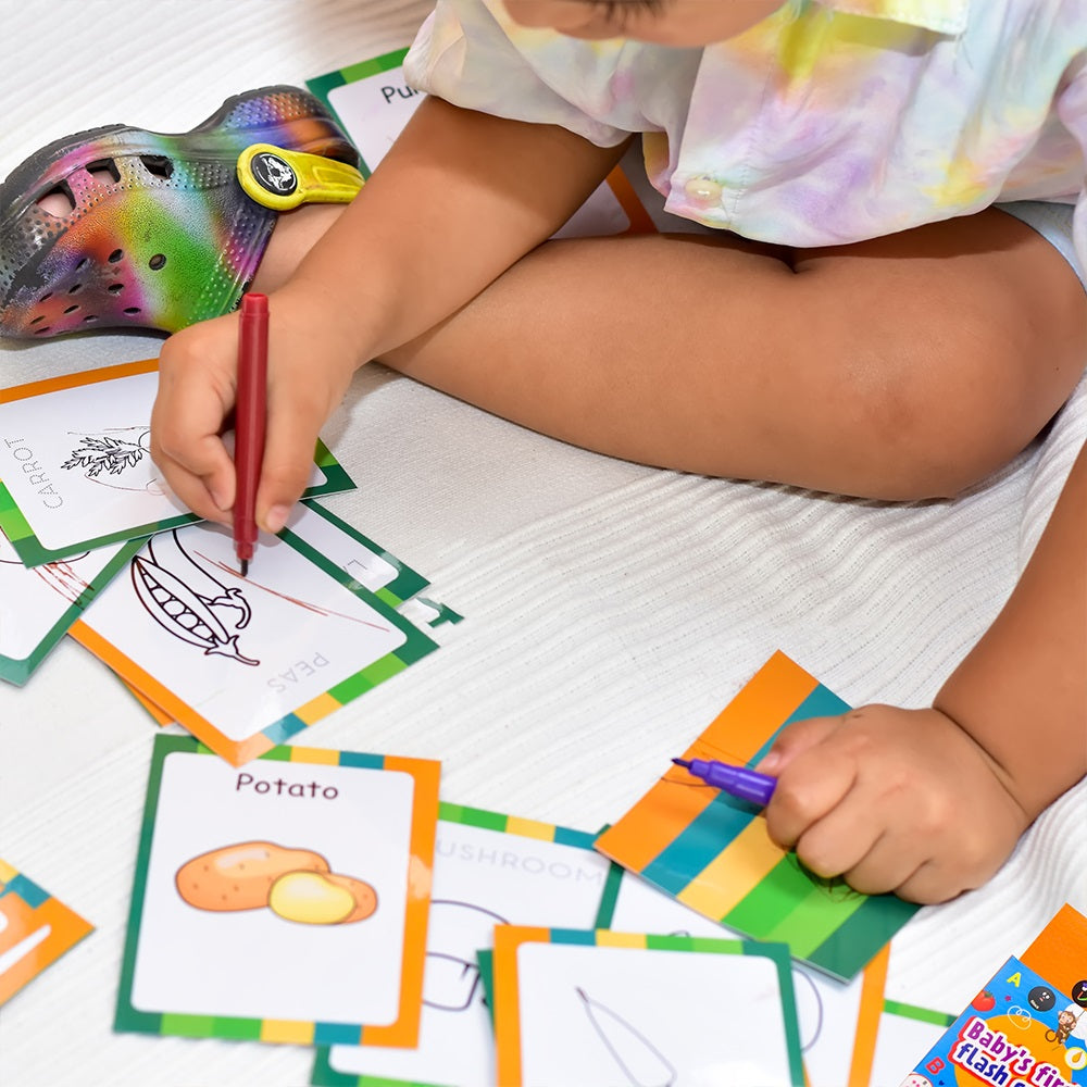 Baby's First Vegetables Flash Cards