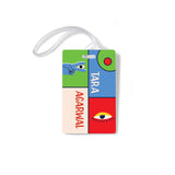 Luggage Tags - Set of 4 - Vintage Blocks