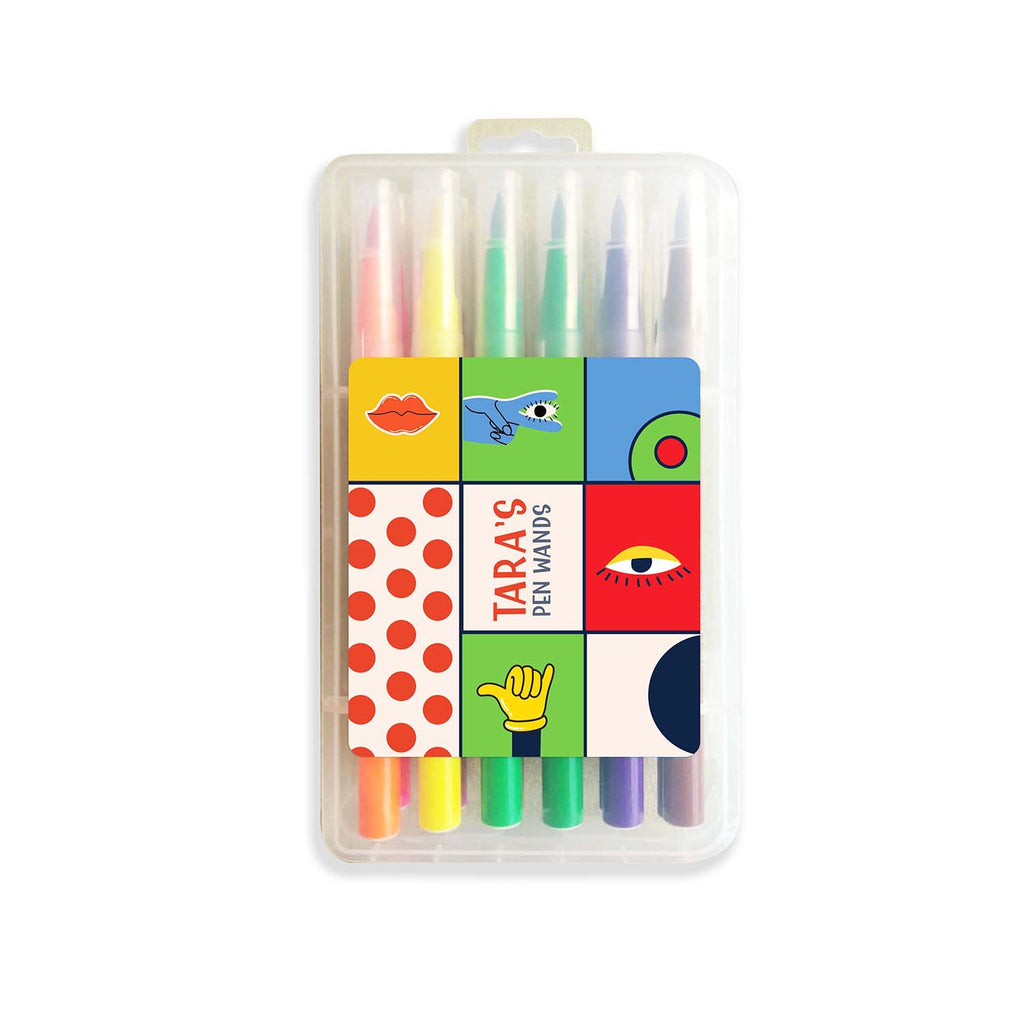 Brush Pen Box - Vintage Blocks