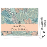 Personalised Gift Notecard - Vintage Leaves