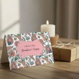 Personalised Gift Notecard - Vintage Floral