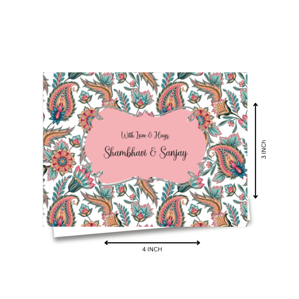 Personalised Gift Notecard - Vintage Floral