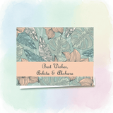 Personalised Gift Notecard - Vintage Leaves