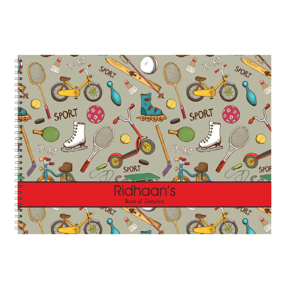 Personalized Sketchbook - Vintage Sports