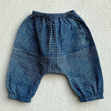 Whitewater Kids Unisex Organic Indigo Check Angarakha  + Matching Pants