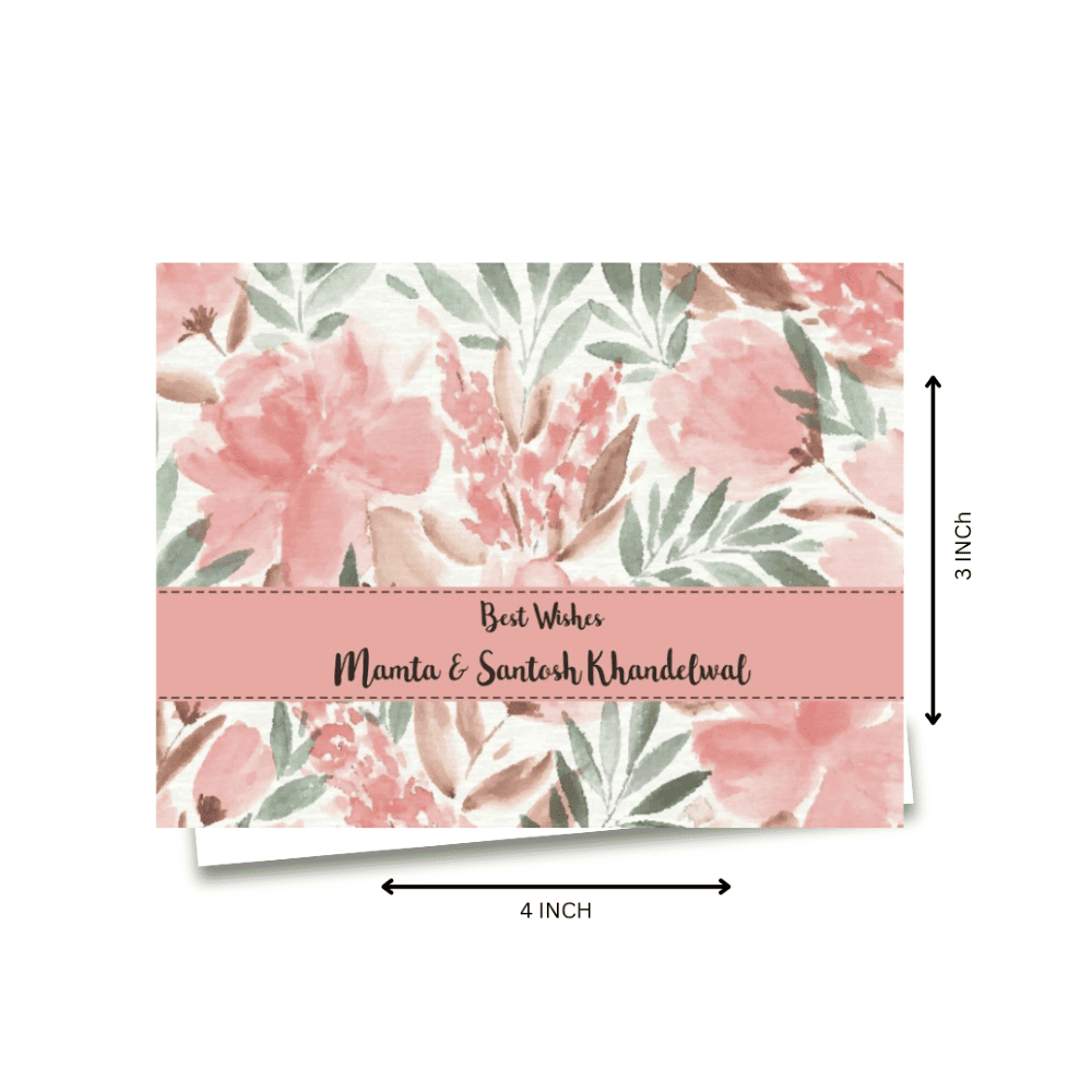 Personalised Gift Notecard - Watercolor Floral