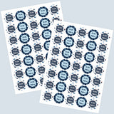 Round water proof label - Whale
