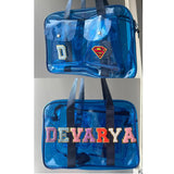 Neon Transparent Jelly Tote bag for Kids and Adults - Blue