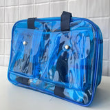 Neon Transparent Jelly Tote bag for Kids and Adults - Blue