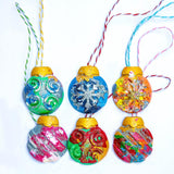 Handmade Jumbo Christmas Bauble Crayon Set of 6
