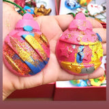 Handmade Jumbo Christmas Bauble Crayon Set of 6