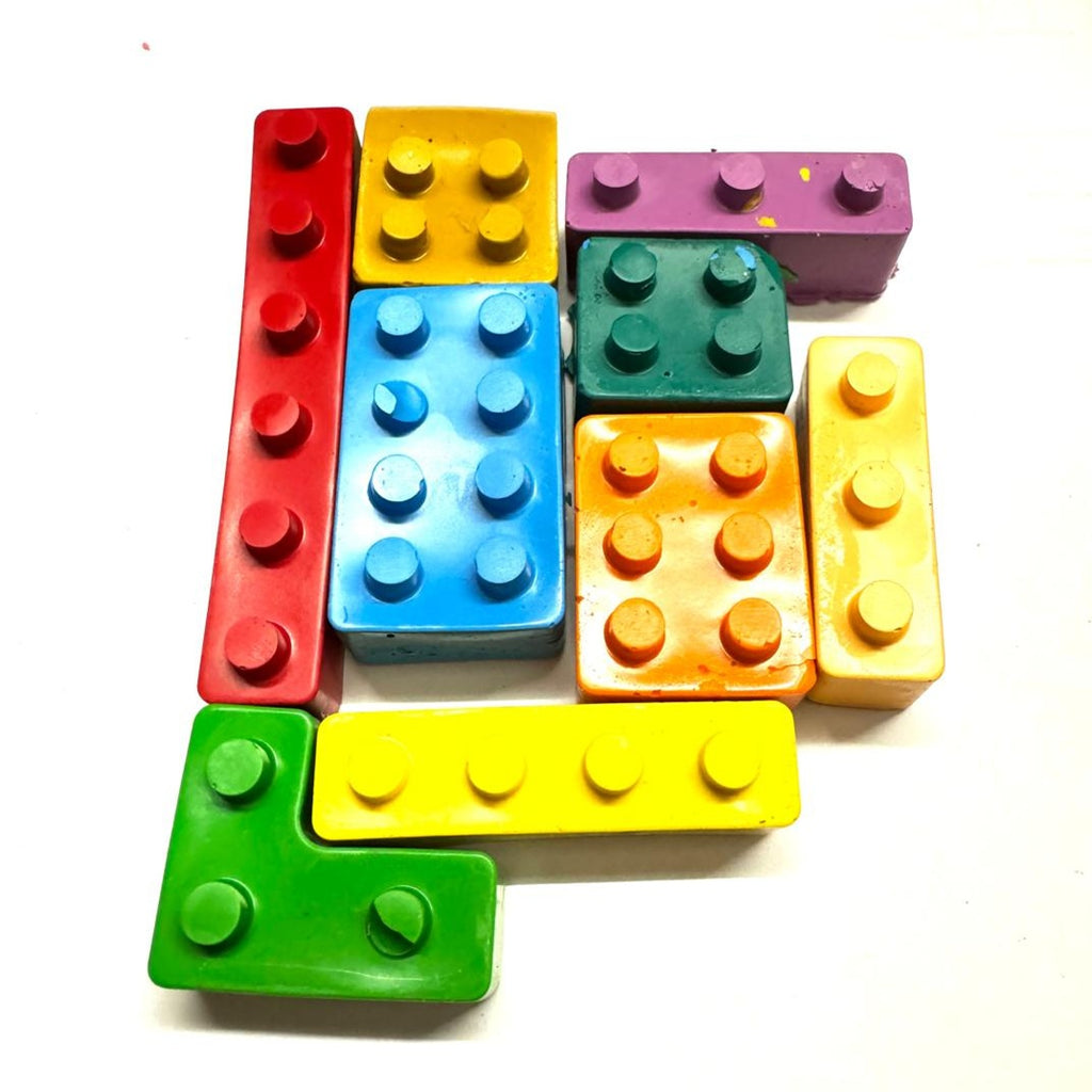 Lego Block Crayons Set of 8