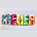 The Marbled Name Krayon Per Letter