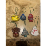 Jumbo Christmas Trees Ornament Crayon set of 6