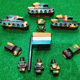 Indian Military Theme Crayons – Complete Set of 12, Ages 3+