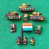 Indian Military Theme Crayons – Complete Set of 12, Ages 3+