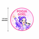 Round Waterproof Labels – K-Pop