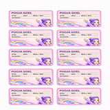 School Book Label – K-pop Theme