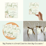 Thank You Tag - Whispering Florals