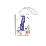 Luggage Tags - Set of 4 - White Christmas