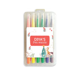 Brush Pen Box - White Christmas