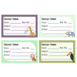 School Book Label - Wild life