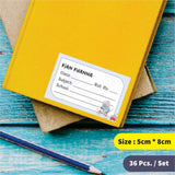 Personalized School Book Labels - Wild & Cute