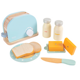 Wooden Bread Pop-up Toaster Blue Color