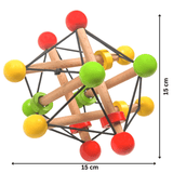 Skwish Wooden Baby Rattle - Teether Grasping Activity Toy