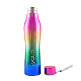 Youp Stainless Steel Fashion Series Rainbow Blue Color Water Bottle - 750 ml