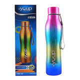 Youp Stainless Steel Fashion Series Rainbow Gold Color Water Bottle - 750 ml