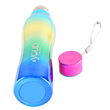 Youp Stainless Steel Fashion Series Rainbow Green Color Water Bottle - 750 ml