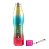 Youp Stainless Steel Fashion Series Rainbow Red Color Water Bottle - 750 ml