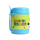 Youp Stainless Steel Insulated Blue Green Color Food Jar With Fork Munchkin - 325 ml