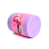 Youp Stainless Steel Insulated Pink Purple Color Food Jar With Fork Munchkin - 325 ml