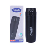 Youp Thermosteel Insulated Double Wall Black Color Water Bottle Brisk - 400 ml