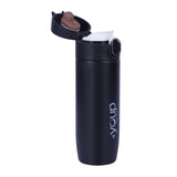 Youp Thermosteel Insulated Double Wall Black Color Water Bottle Brisk - 400 ml