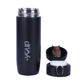 Youp Thermosteel Insulated Double Wall Black Color Water Bottle Brisk - 400 ml