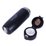 Youp Thermosteel Insulated Double Wall Black Color Water Bottle Brisk - 400 ml